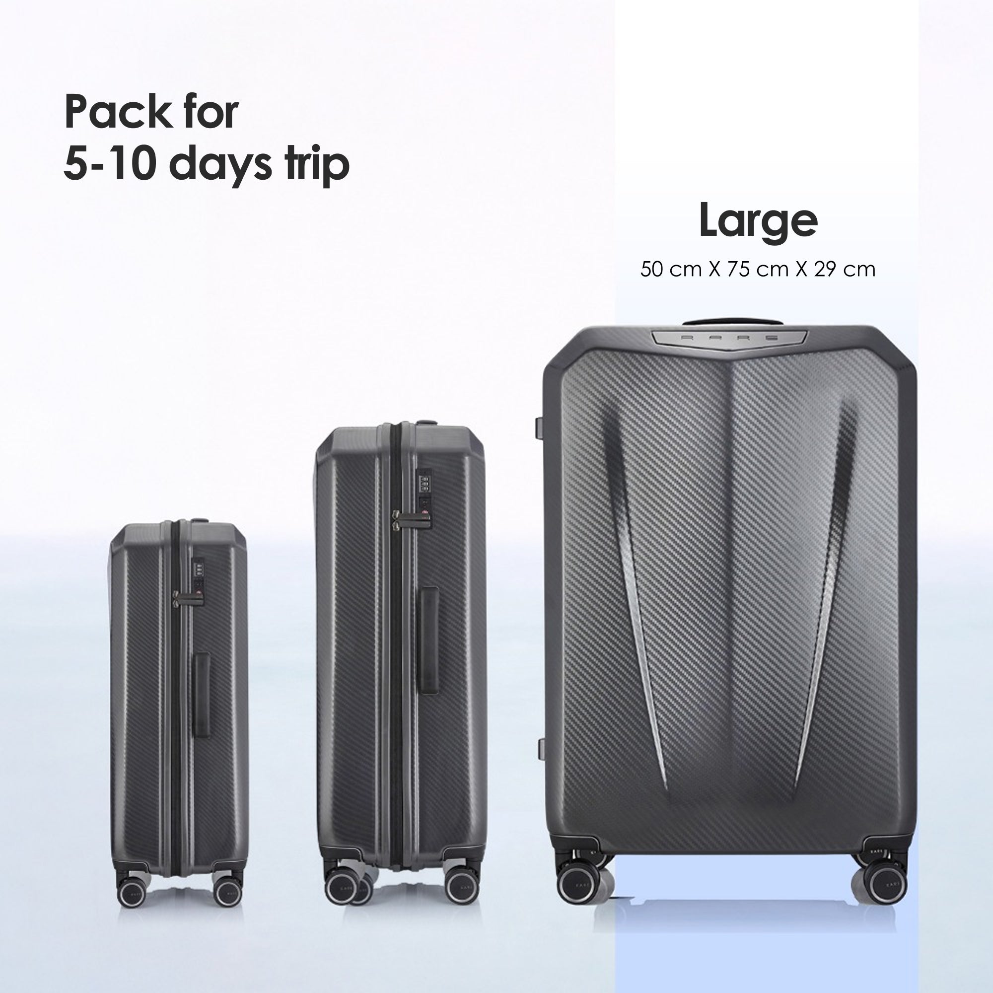 RARE RABBIT Gallardo Trolley – Hard Shell Polycarbonate Luggage