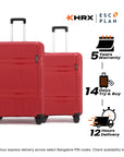 HRX by Hrithik Roshan Hard Body Set of 2 Luggage 8 Wheels - Helium