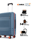 HRX by Hrithik Roshan Medium Check-in Suitcase (65 cm) 8 Wheels - Helium