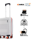 HRX by Hrithik Roshan Small Cabin Suitcase (56 cm) 8 Wheels - Helium