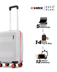 HRX by Hrithik Roshan Small Cabin Suitcase (56 cm) 8 Wheels - Helium