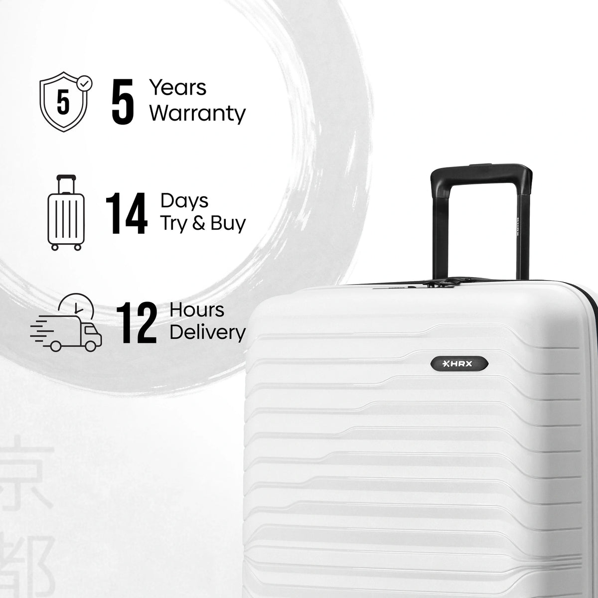 HRX Kyoto Hard Body Set of 2 Luggage (8 Wheels) - Polypropylene