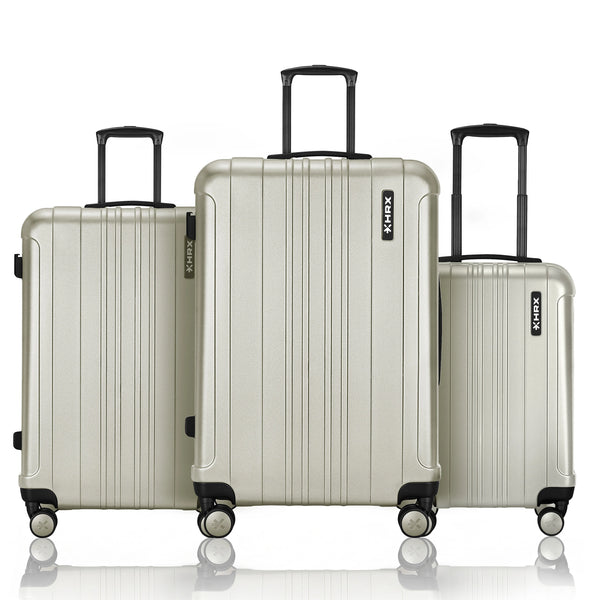 HRX Force Hard Body Set of 3 Luggage (8 Wheels) - Polycarbonate