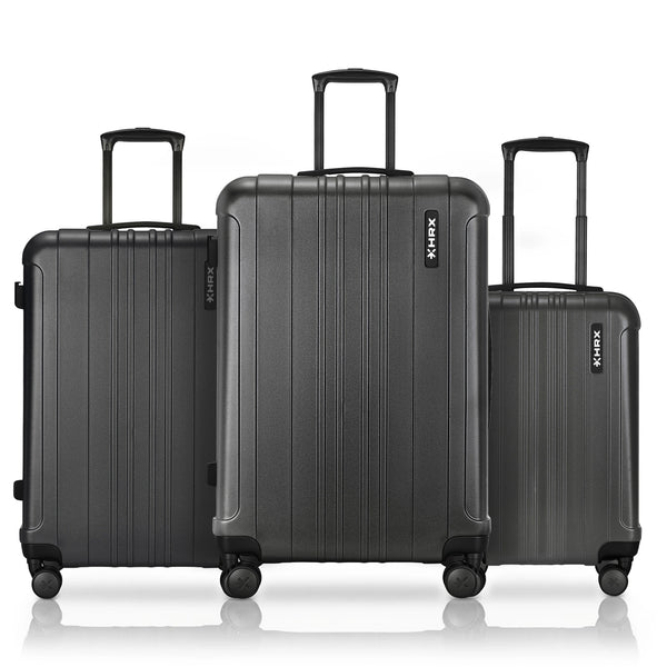HRX Force Hard Body Set of 3 Luggage (8 Wheels) - Polycarbonate