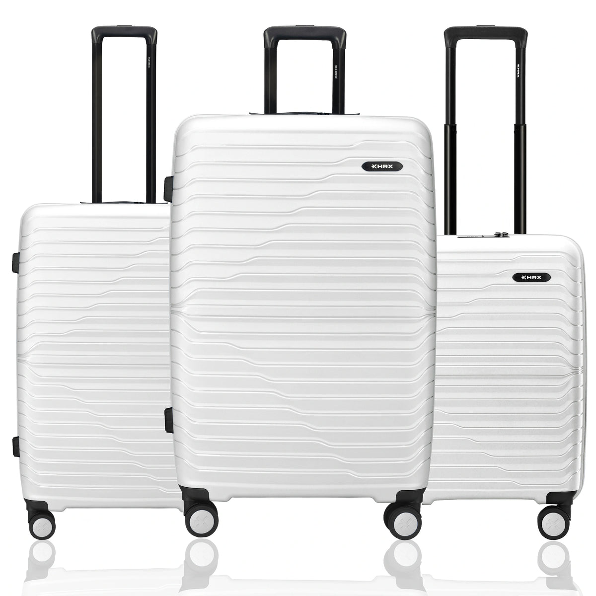 HRX Kyoto Hard Body Set of 3 Luggage (8 Wheels) - Polypropylene