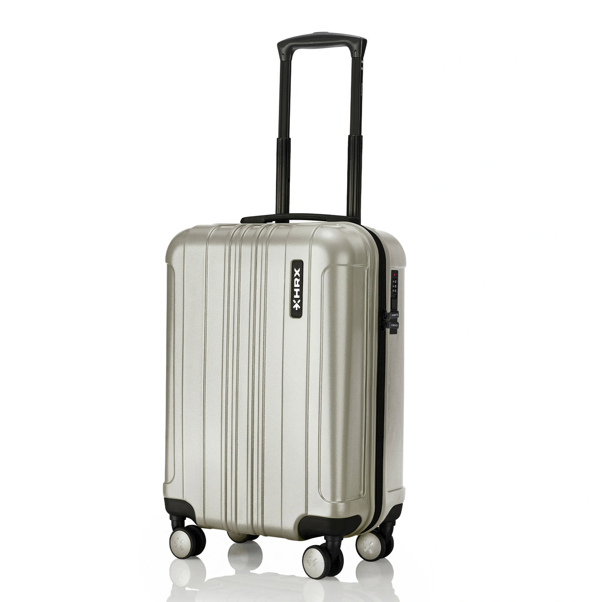 HRX Force Small Cabin Suitcase (56 cm) 8 Wheels - Polycarbonate - Silver