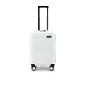 HRX small cabin suitcase white with telescopic handle and four spinner wheels