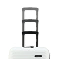 HRX small cabin suitcase white with three stacked telescopic handles
