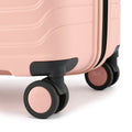 HRX small cabin suitcase peach with front spinner wheel and black wheel housing