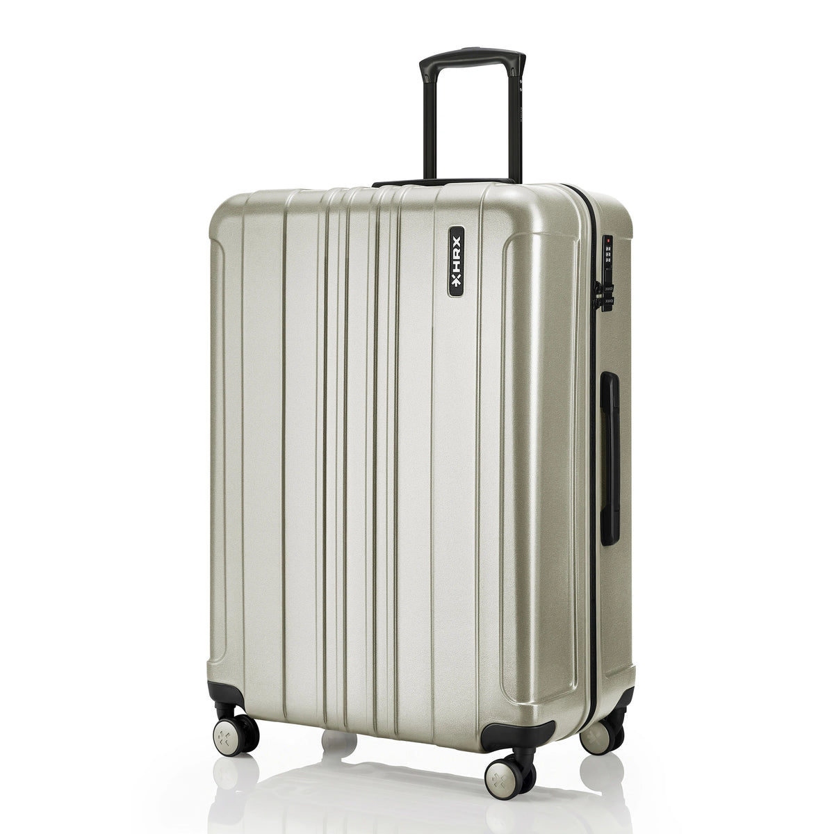 HRX Force Large Check-in Suitcase (75 cm) 8 Wheels - Polycarbonate - Silver