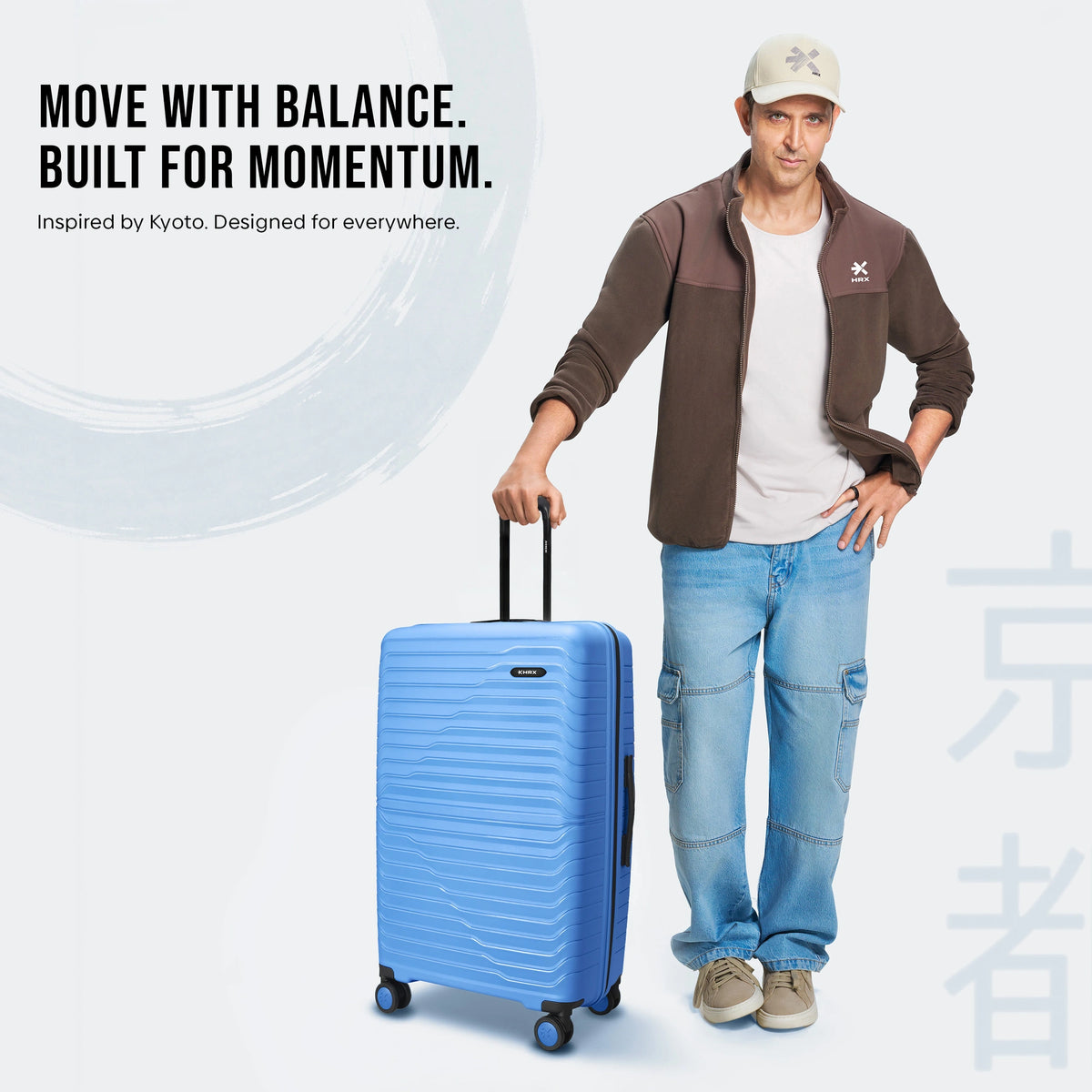 HRX Kyoto Medium Check-in Suitcase (65 cm) 8 Wheels - Polypropylene