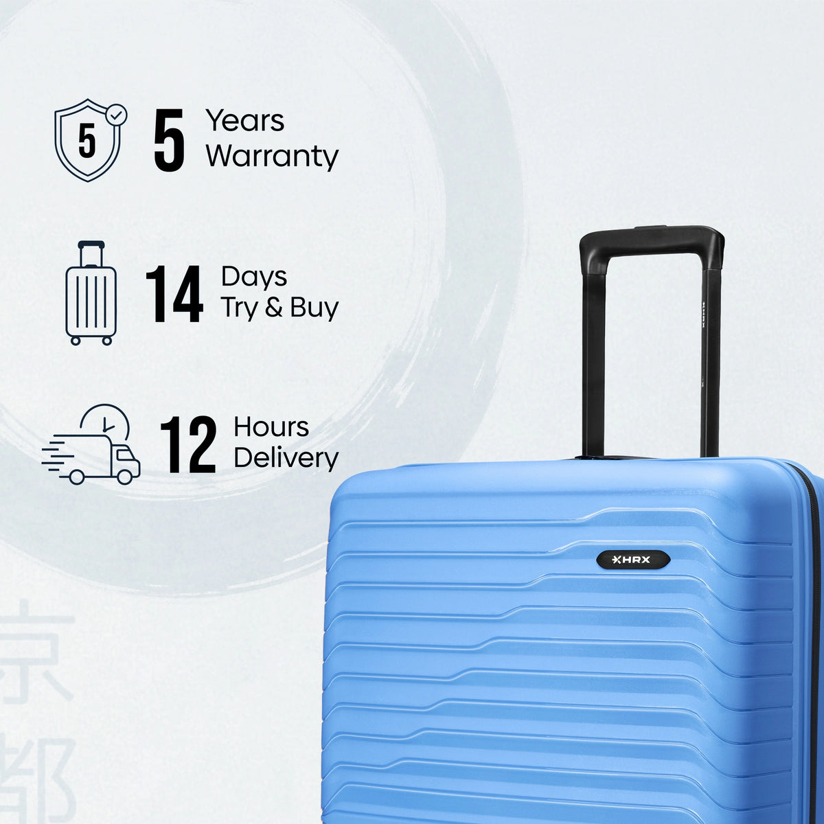 HRX Kyoto Medium Check-in Suitcase (65 cm) 8 Wheels - Polypropylene
