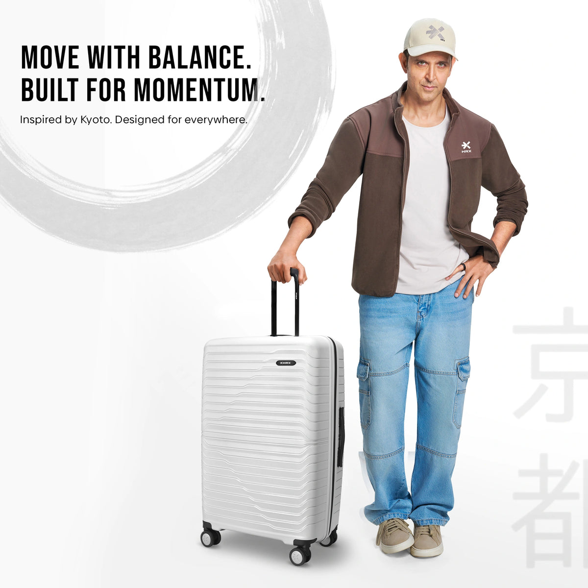 HRX Kyoto Medium Check-in Suitcase (65 cm) 8 Wheels - Polypropylene