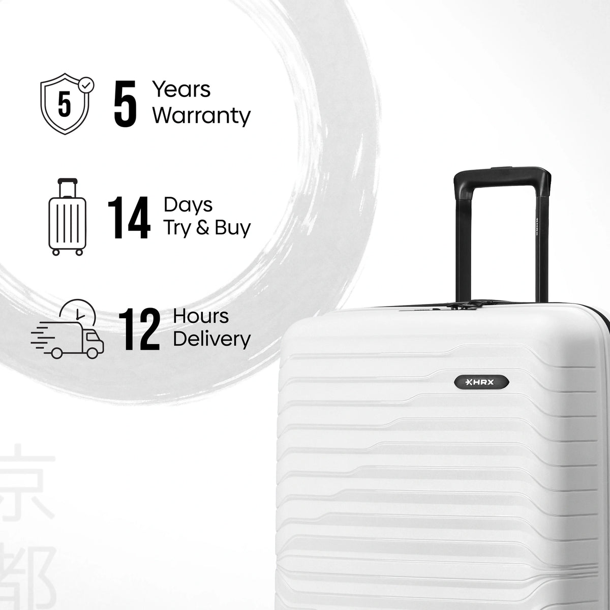 HRX Kyoto Medium Check-in Suitcase (65 cm) 8 Wheels - Polypropylene