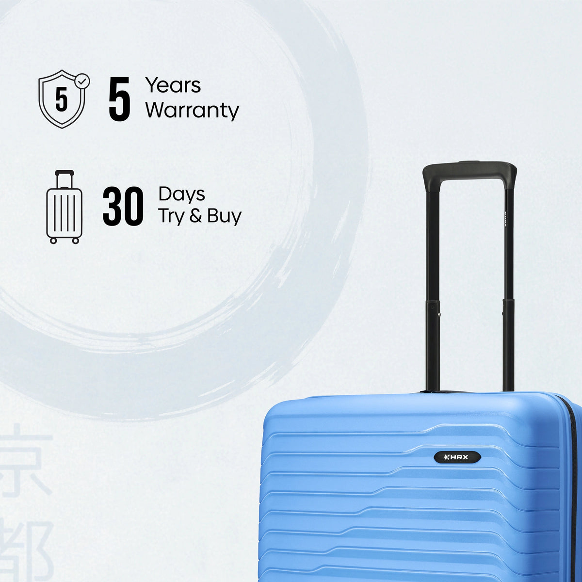 HRX Kyoto Hard Body Set of 2 Luggage (8 Wheels) - Polypropylene