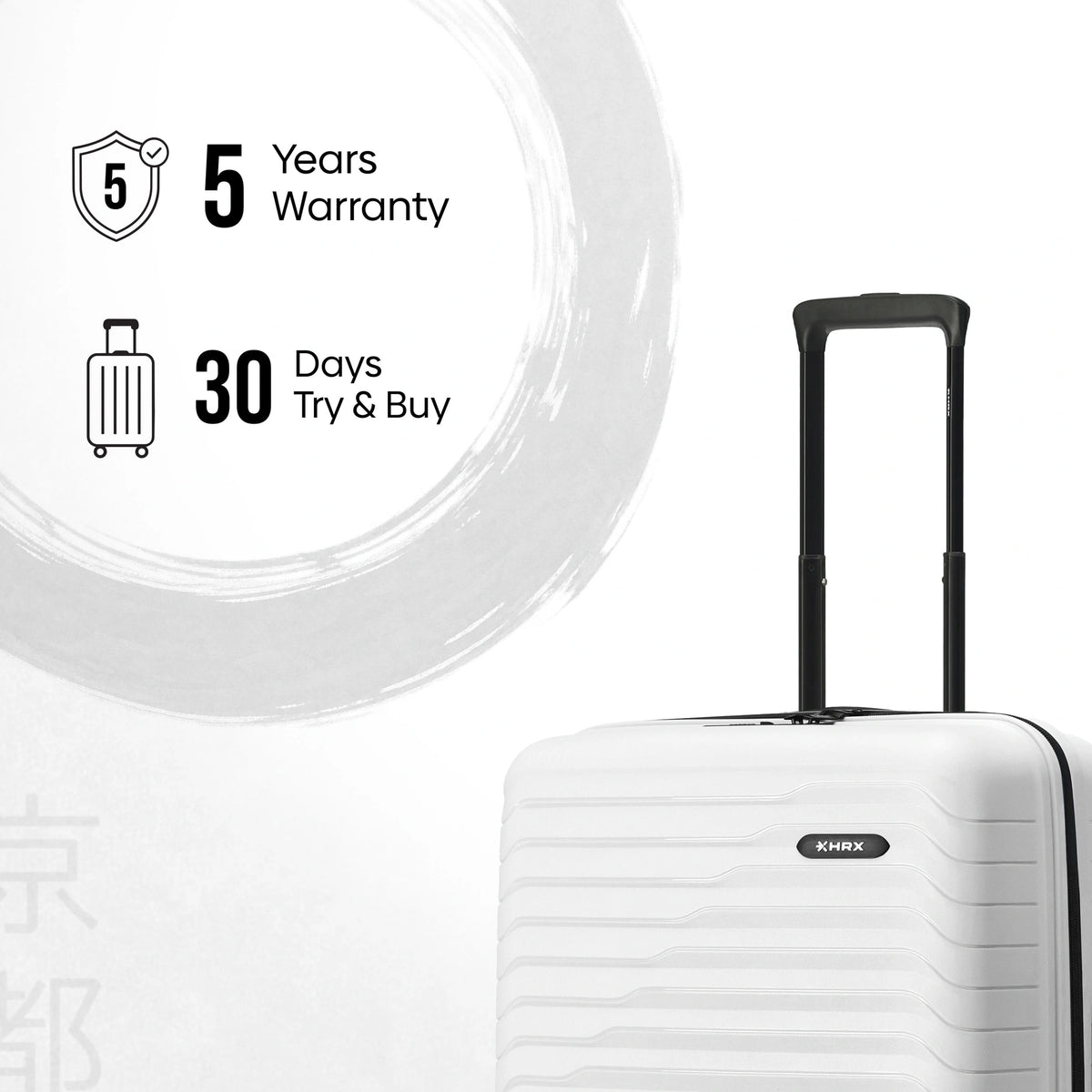 HRX Kyoto Hard Body Set of 2 Luggage (8 Wheels) - Polypropylene