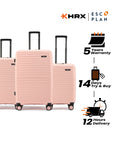 HRX by Hrithik Roshan Hard Body Set of 3 Luggage 8 Wheels - Kyoto