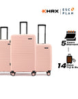 HRX by Hrithik Roshan Hard Body Set of 3 Luggage 8 Wheels - Kyoto