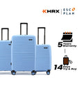 HRX by Hrithik Roshan Hard Body Set of 3 Luggage 8 Wheels - Kyoto