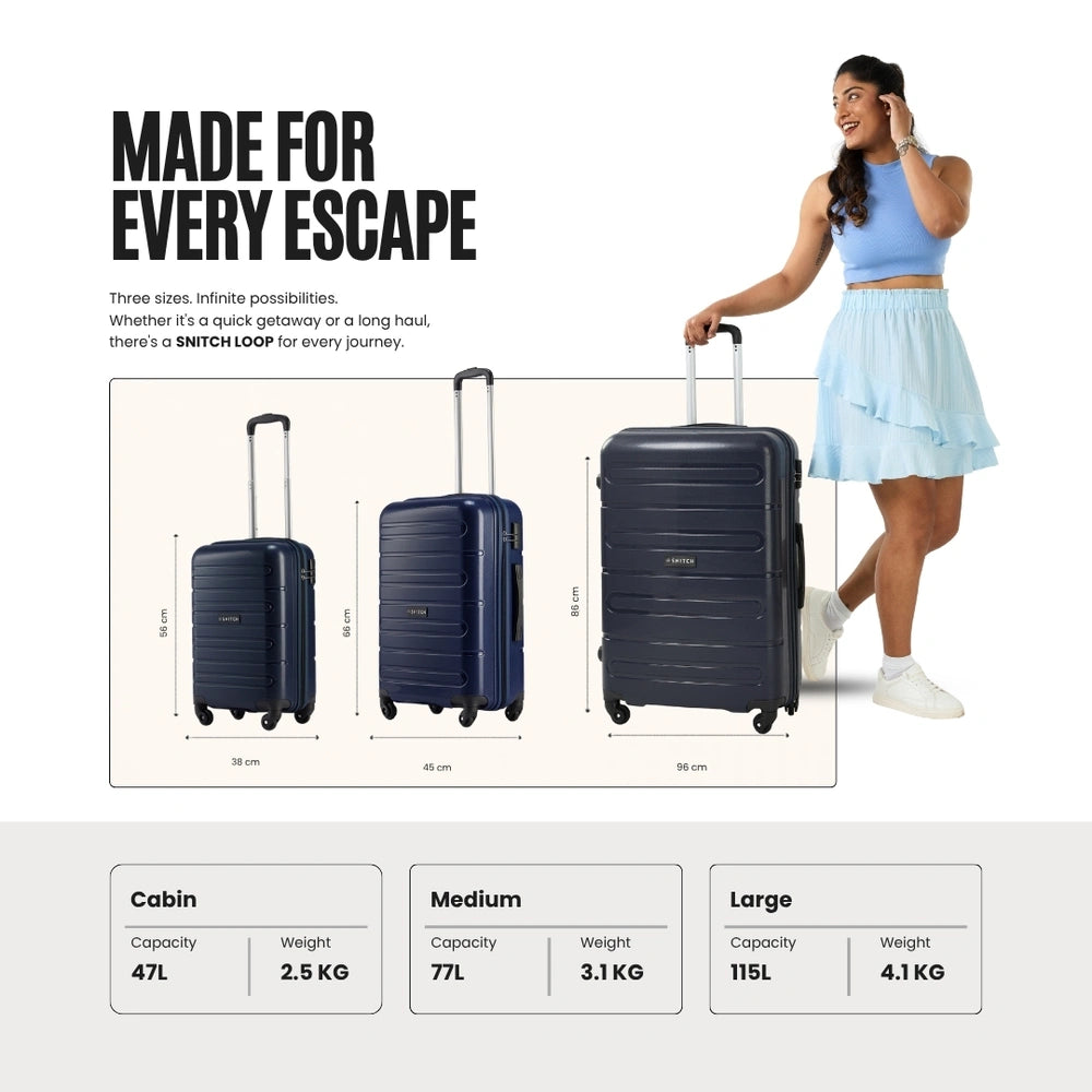 Snitch Loop Polypropylene Set of 3 Trolley (4 Wheels) – Escape Plan