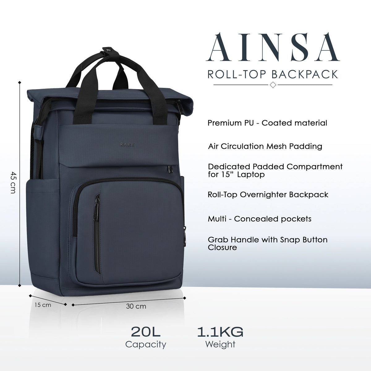 Rare Rabbit - Ainsa - Backpack - 16" Laptop - Polyester