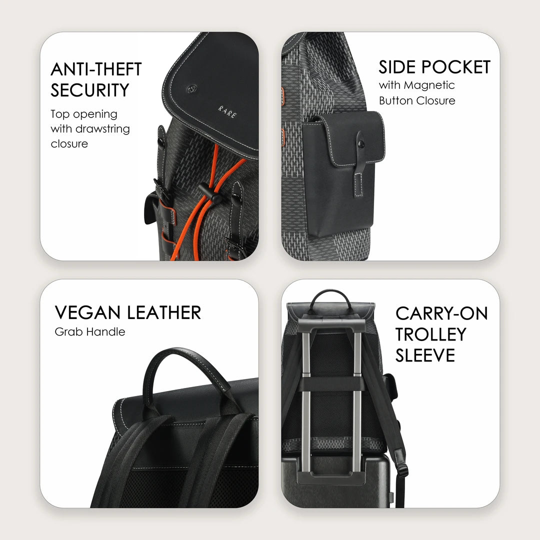 Rare Rabbit - Autun - Backpack - 16" Laptop - Premium Polyurethane