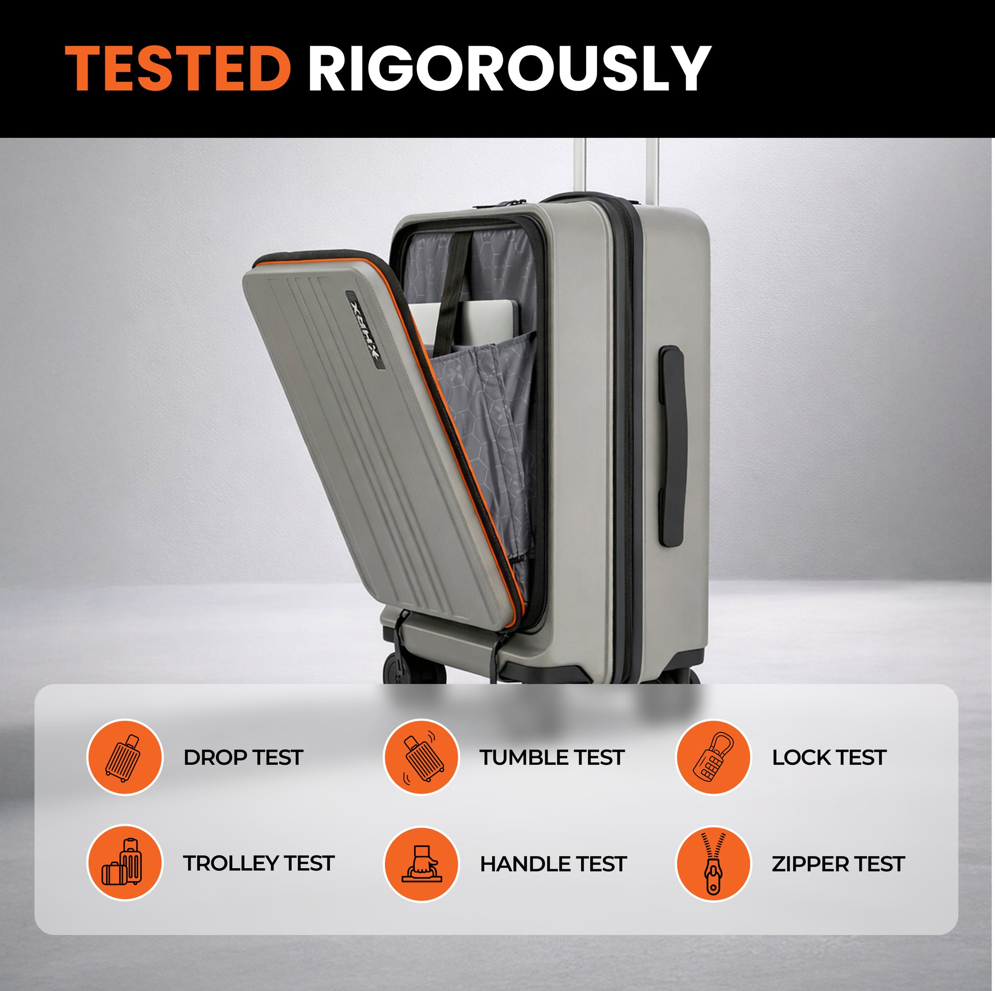 HRX Force Urban 2.0 Twill Trolley with Laptop Compartment