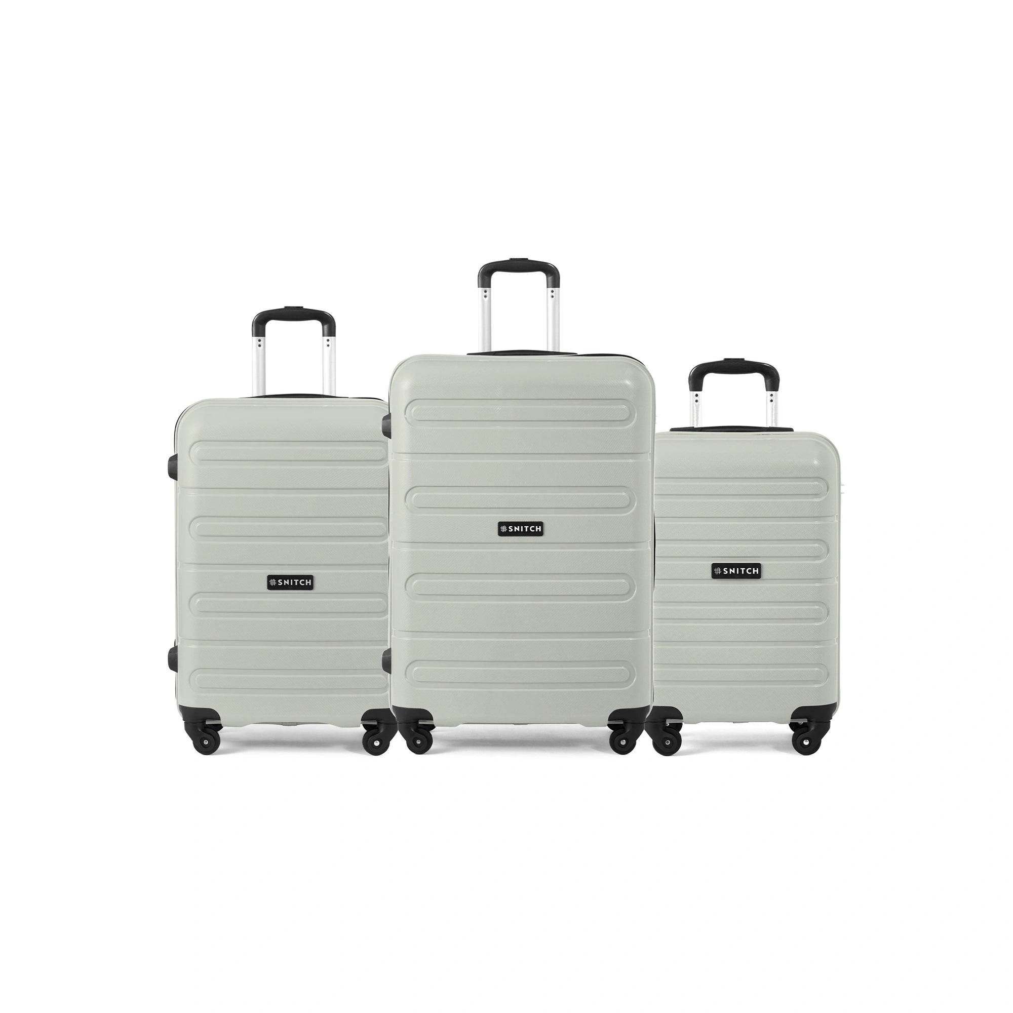 Snitch Loop Polypropylene Set of 3 Trolley (4 Wheels) - Grey