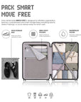 Snitch Vito Polycarbonate Cabin Trolley (58.5 cm | 8 Wheels)