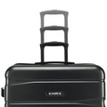 Black large check-in suitcase top with telescopic handle and logo