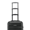 Small cabin suitcase with telescopic handle, dark shell and HRX logo on front
