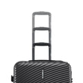Charcoal grey hard-shell suitcase with telescopic handle and HRX badge