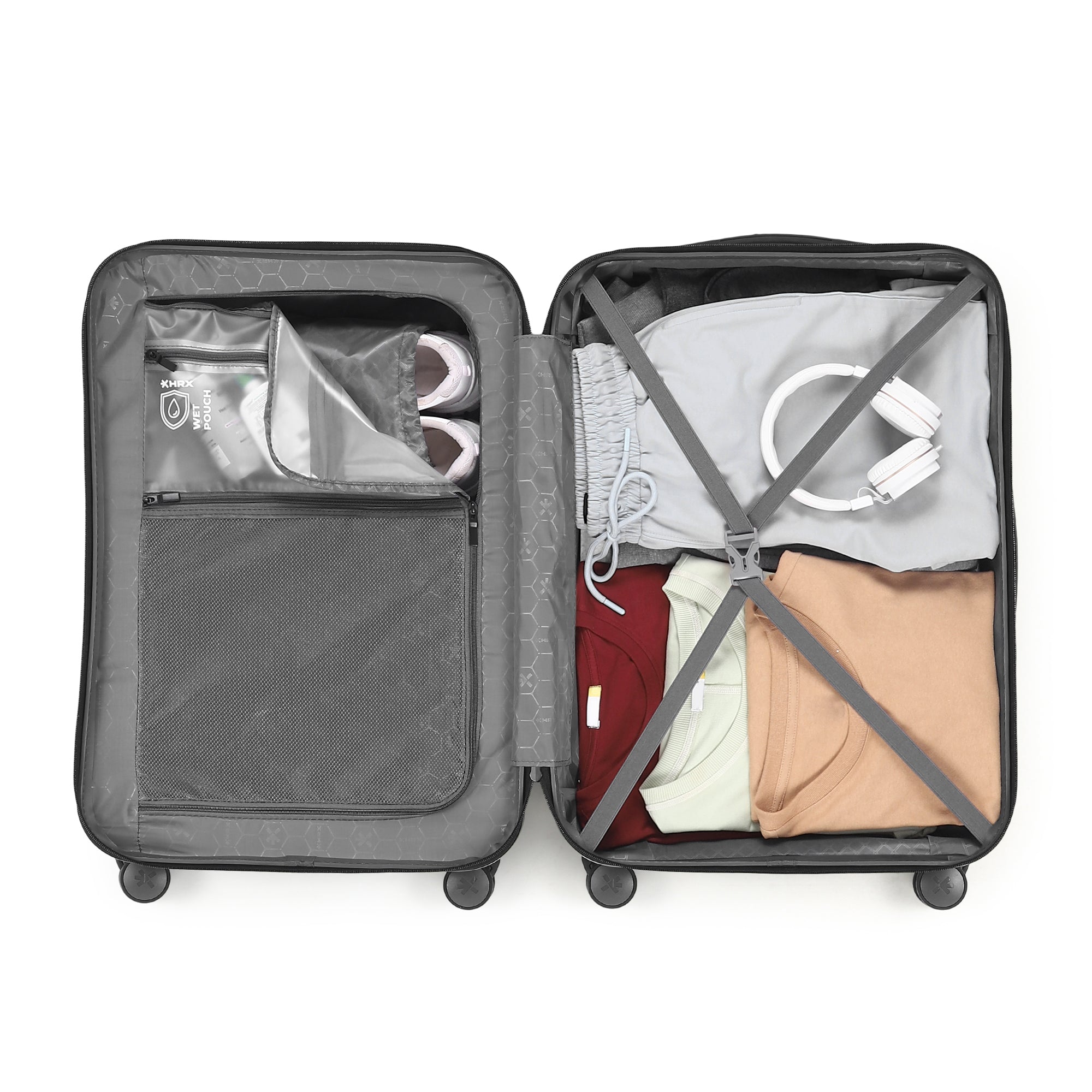 HRX by Hrithik Roshan  Medium Check-in Suitcase (65 cm) 8 Wheels - Grit