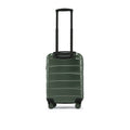 Green small cabin suitcase with telescopic handle and corner wheels, HRX logo