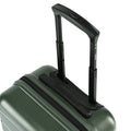 Green small cabin suitcase extended handle with top carry grip, HRX