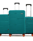 HRX by Hrithik Roshan Hard Body Set of 3 Luggage 8 Wheels - Zanzibar