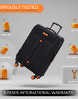 HRX Overdrive Spinner Trolley- Soft Body Luggage