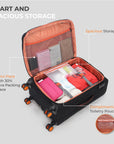 HRX Overdrive Spinner Trolley- Soft Body Luggage