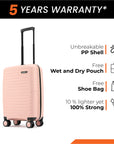HRX by Hrithik Roshan  Small Cabin Suitcase (56 cm) 8 Wheels - Kyoto