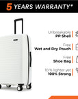 "HRX by Hrithik Roshan  Large Check-in Suitcase (75 cm) 8 Wheels - Kyoto